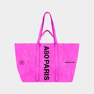 A80 PARIS CREW TOTE BAG L’ORIGINAL PURPLE